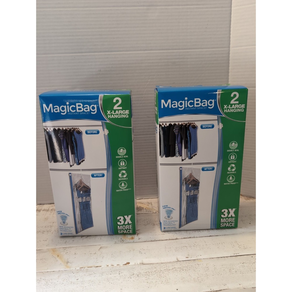 Magicbag  Instant Space Saver Storage - X-Large Hanging - Set of 3 Bags - READ